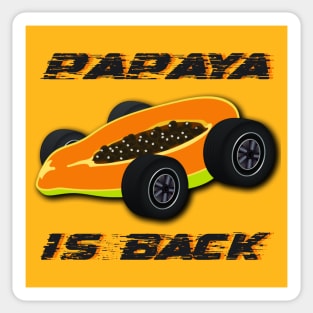 Papaya Is Back, Lando Norris, Oscar Piastri, McLaren Formula 1 One F1 Merch Sticker